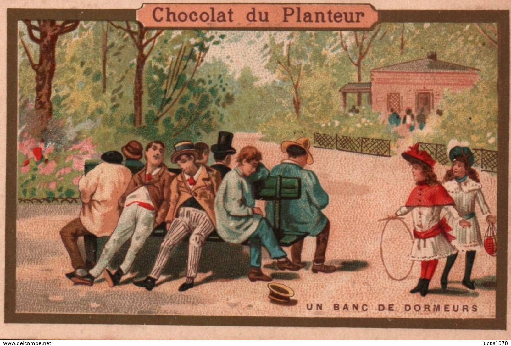 CHOCOLAT DU PLANTEUR / SERIE PARIS / UN BANC DE DORMEURS - Sonstige & Ohne Zuordnung