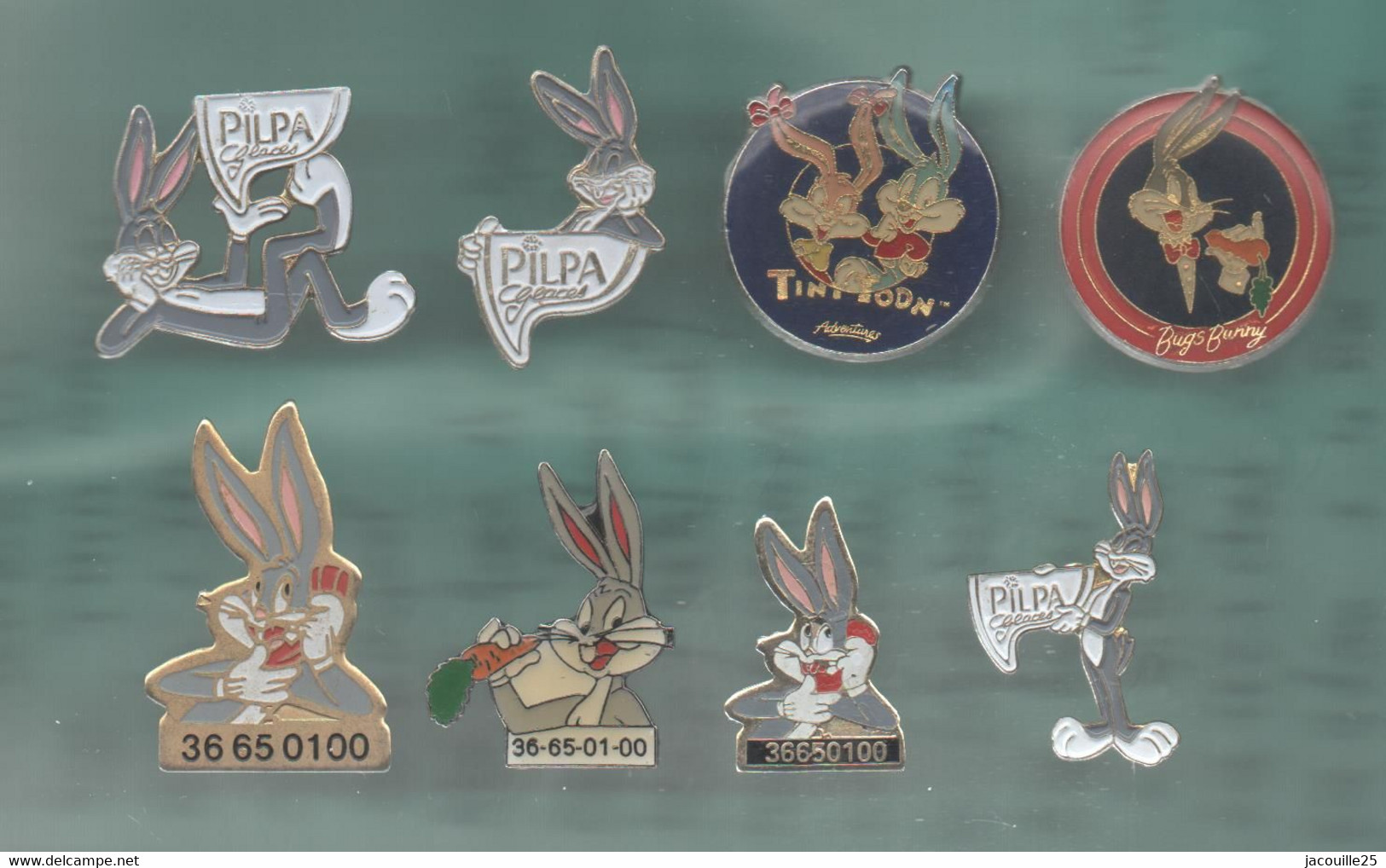 PINS PIN'S DISNEY 1125 BUGS BUNNY PILPA TINI TOONS LOT 8 PINS - Disney