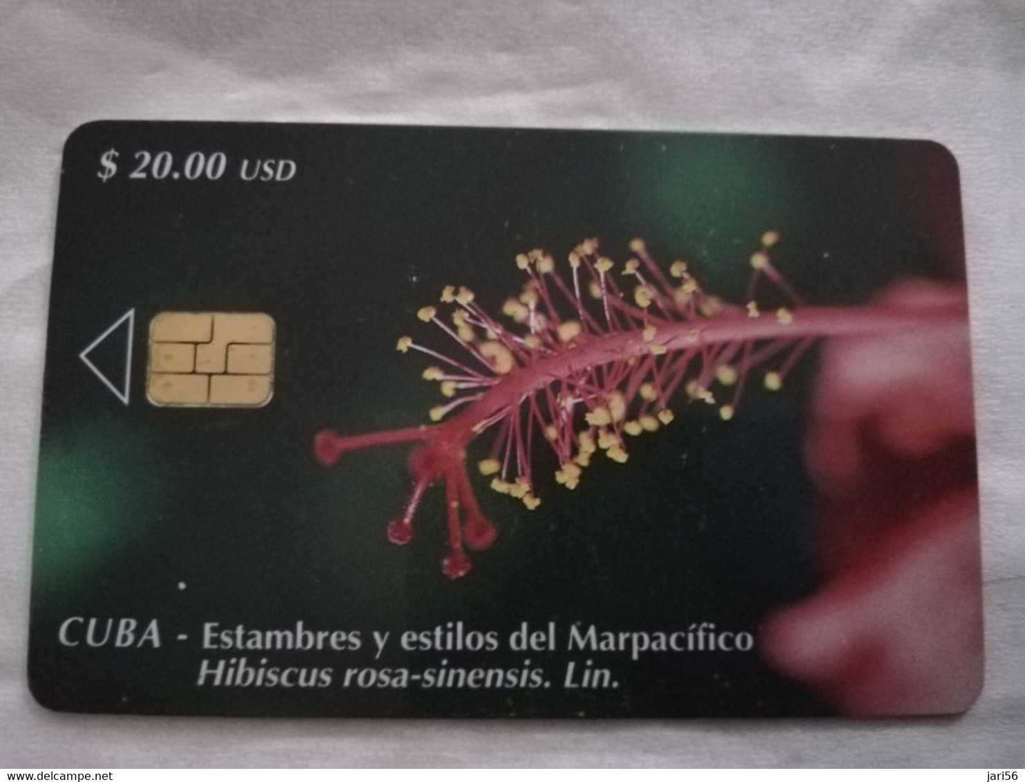 CUBA $20,00 CHIPCARD   ESTAMBRES Y ESTILOS DEL MARPACIFICO   Fine Used Card  ** 6795** - Cuba