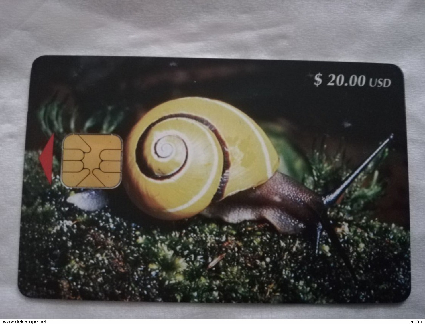 CUBA $20,00 CHIPCARD   SNAIL    Fine Used Card  ** 6796** - Cuba