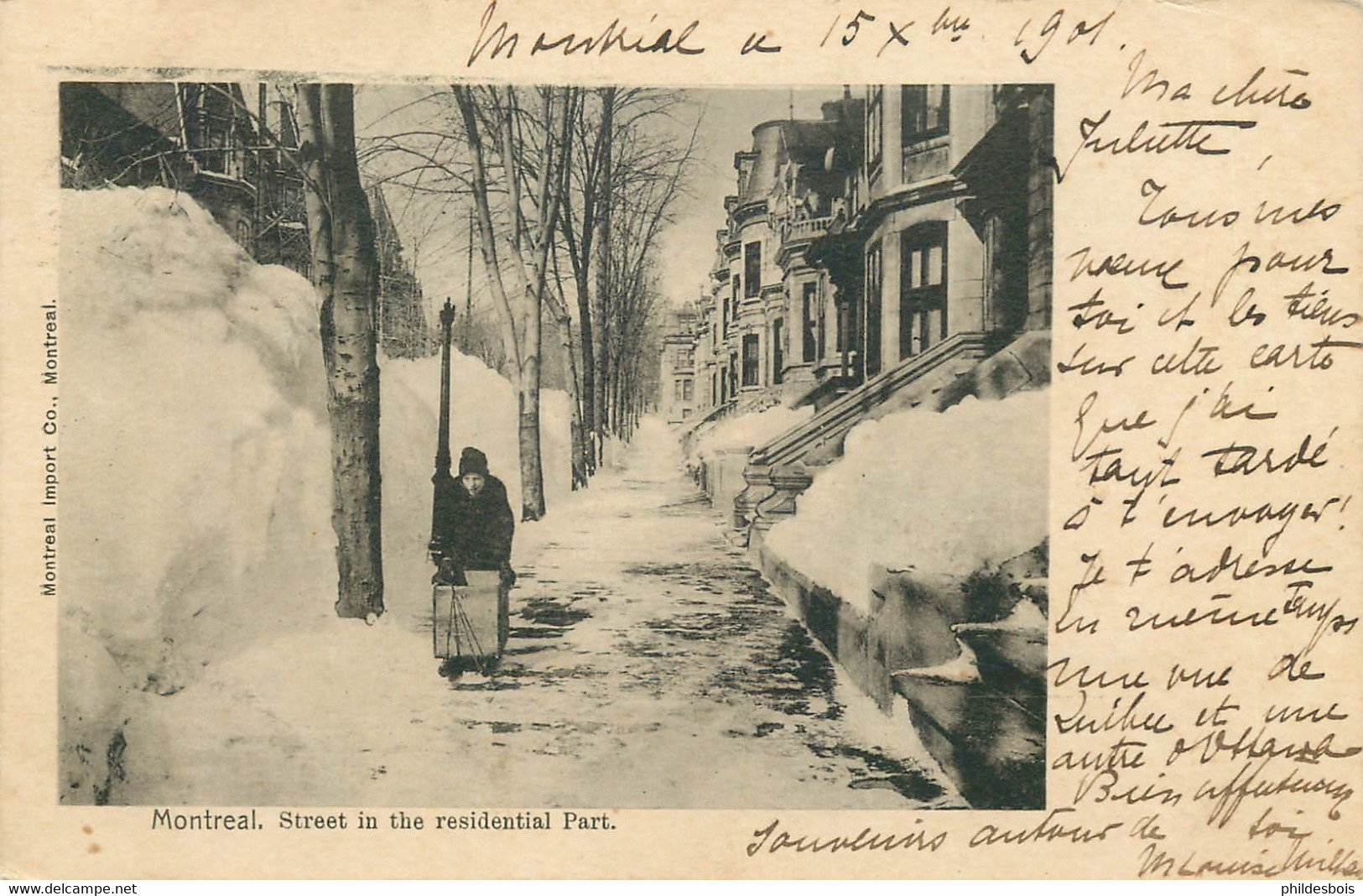 CANADA  MONTREAL  Street In The Residential Part - Montreal