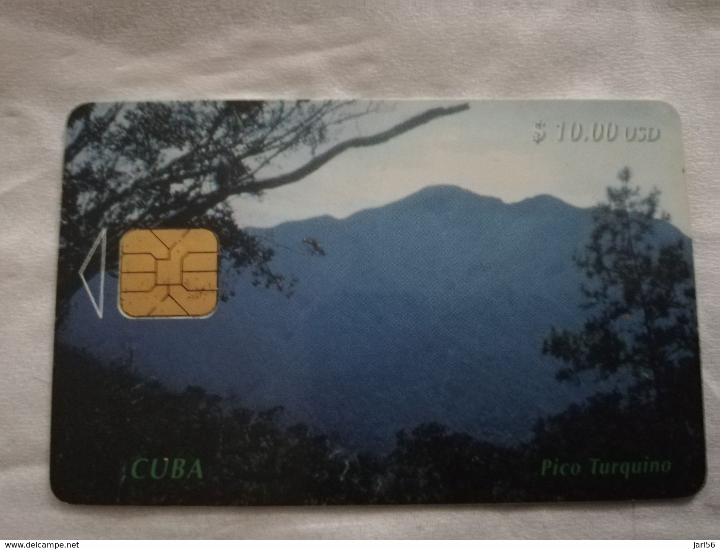 CUBA $10,00 CHIPCARD   PICO TURQUINO     Fine Used Card  ** 6800** - Cuba