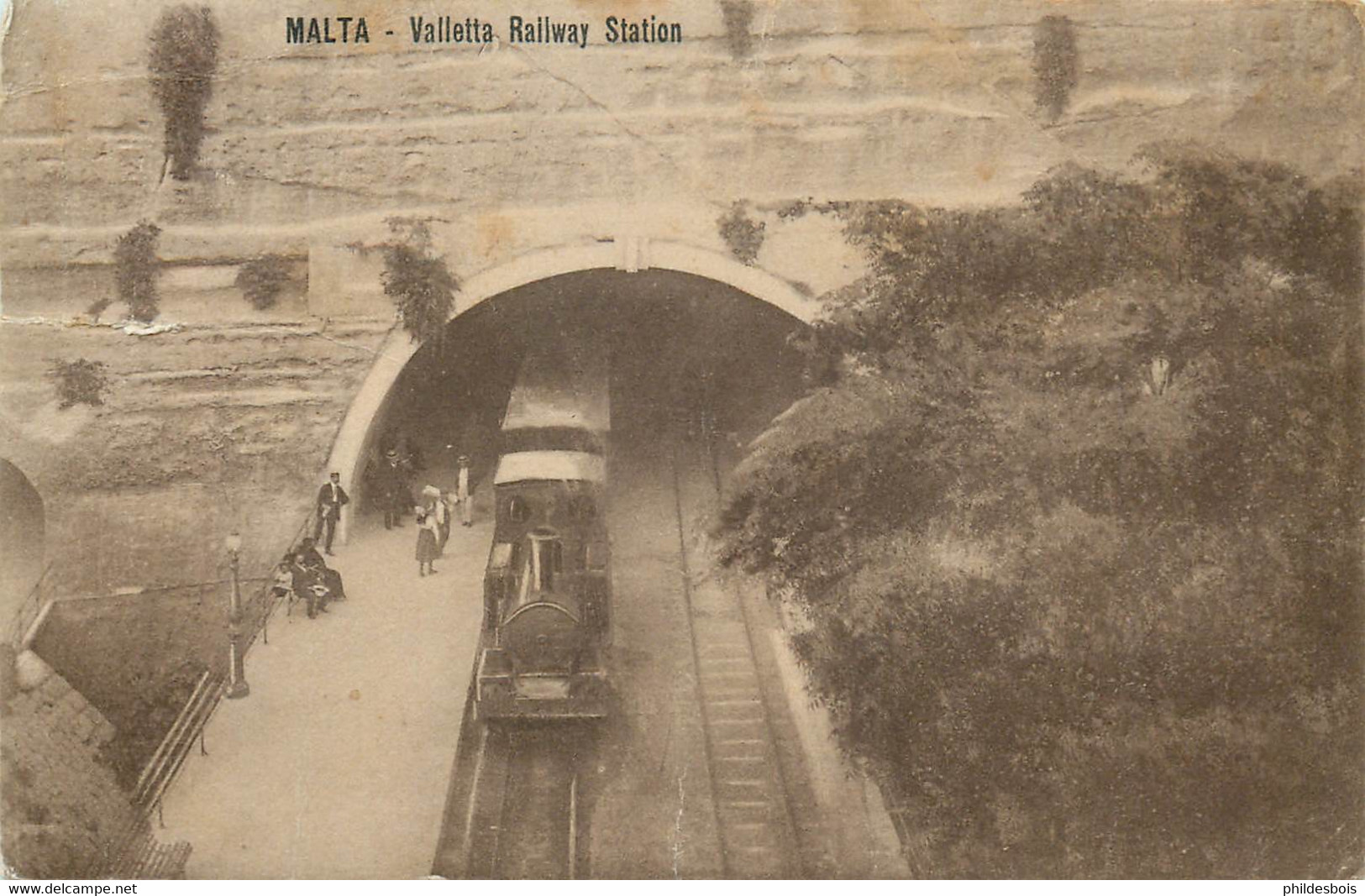 MALTE  Valletta Railway Station (dechcotghe) - Malta