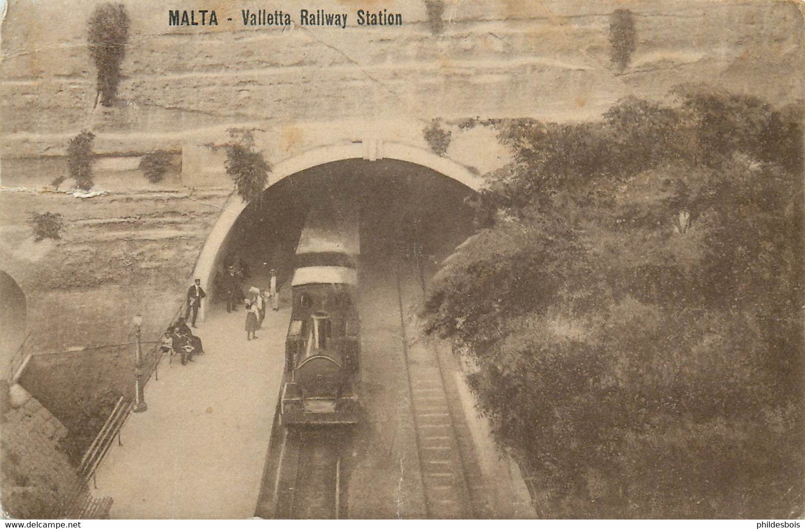 MALTE  Valletta Railway Station (dechcotghe) - Malte