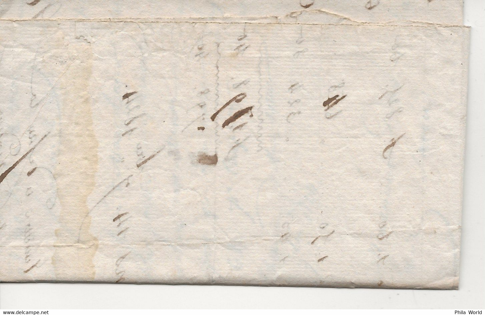 LAC 1824 Marque Postale Linéaire 45 ORLEANS Pour NONANCOURT EURE - 1801-1848: Précurseurs XIX