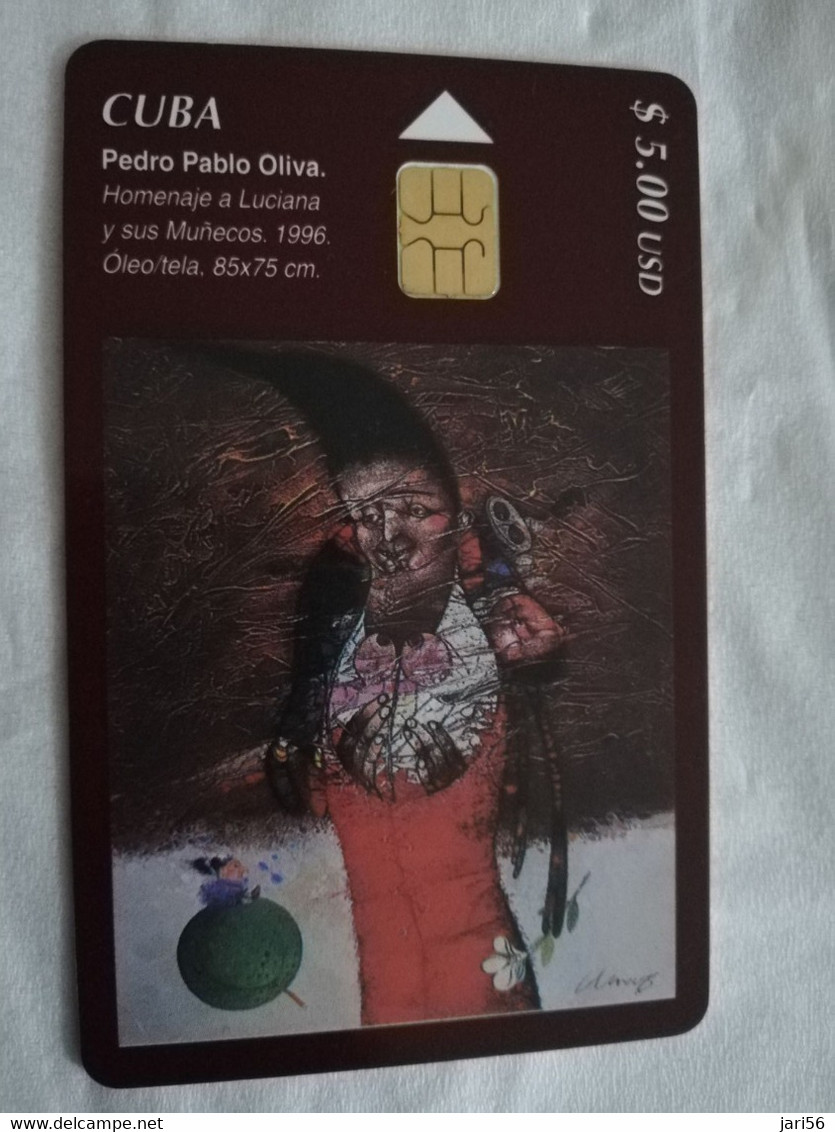 CUBA $5,00   CHIPCARD   PEDRO PABLO OLIVIA          Fine Used Card  ** 6820** - Cuba