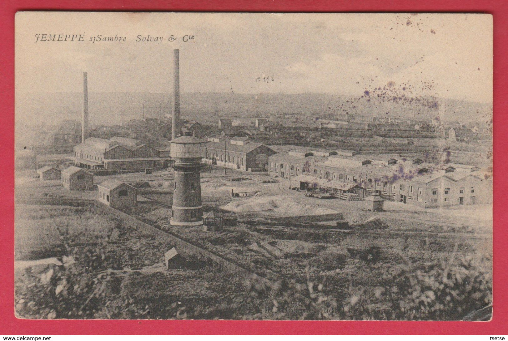 Jemeppe S / Sambre - Usine Solvay & Cet - 1910  ( Voir Verso ) - Jemeppe-sur-Sambre