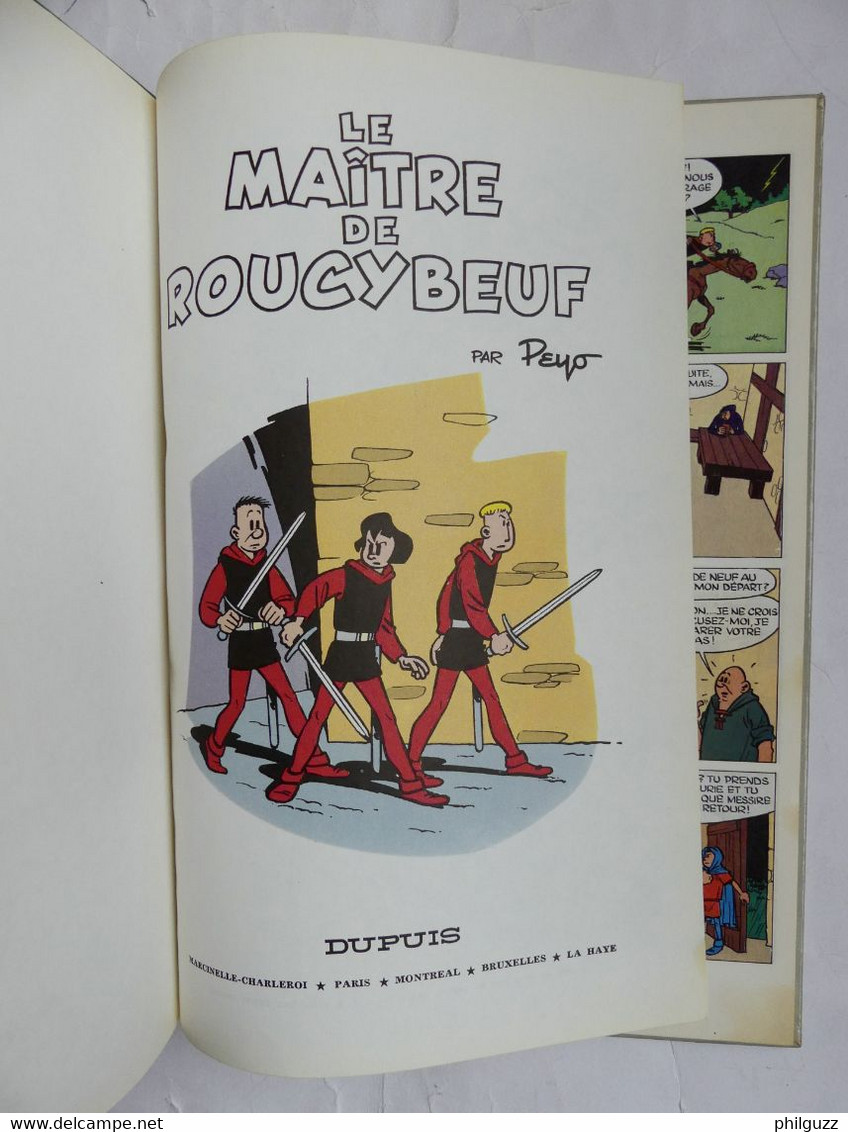 ALBUM BD DUPUIS JOHAN ET PIRLOUIT PEYO N° 2 LE MAITRE DE ROUCYBOEUF 2a 1968