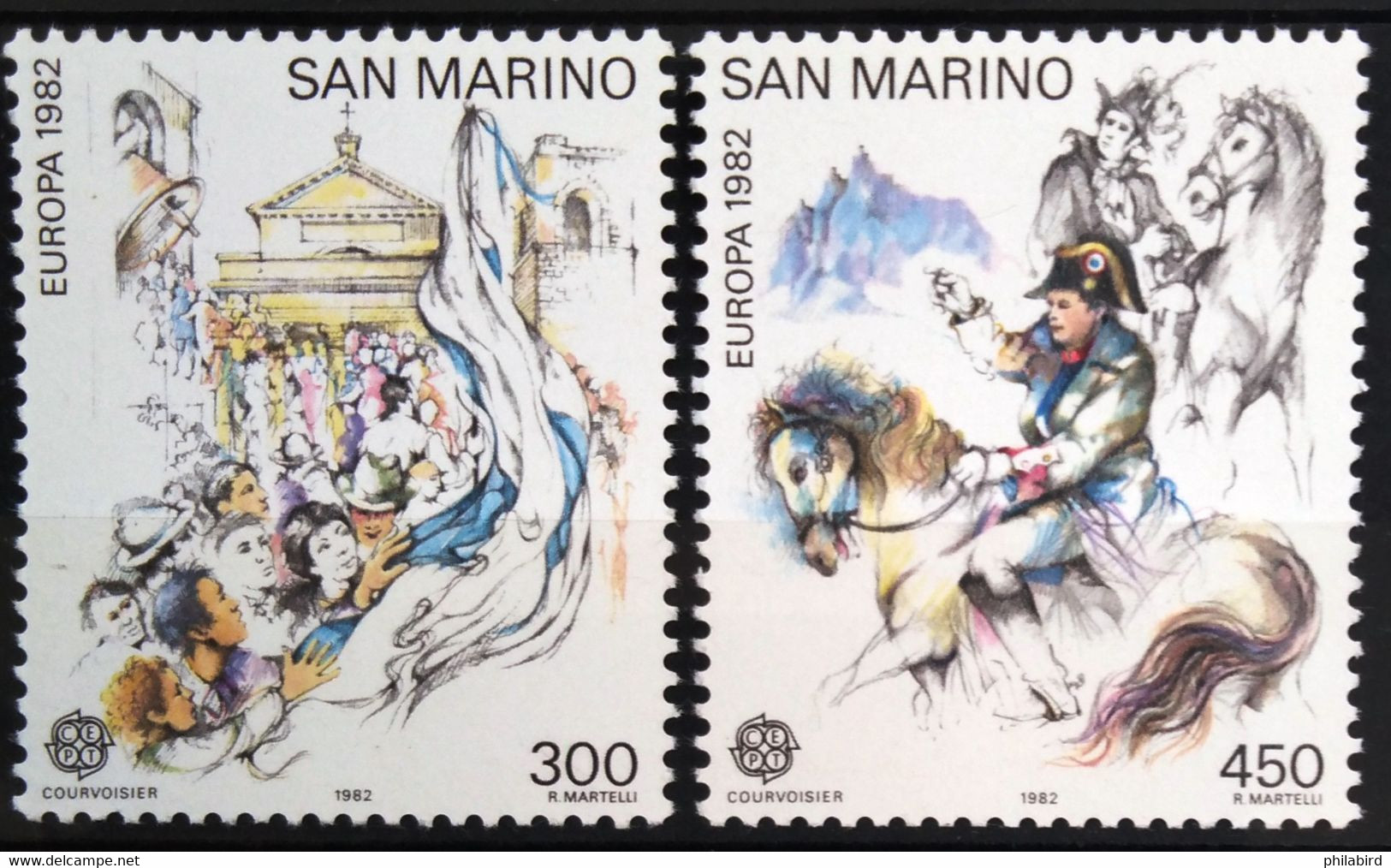 EUROPA 1982 - SAINT MARIN                   N° 1055/1056                       NEUF** - 1982