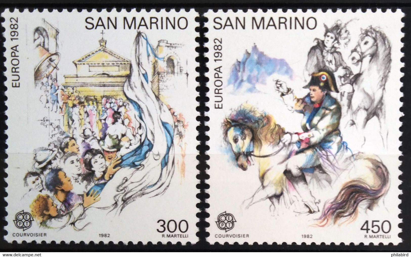 EUROPA 1982 - SAINT MARIN                   N° 1055/1056                       NEUF* - 1982