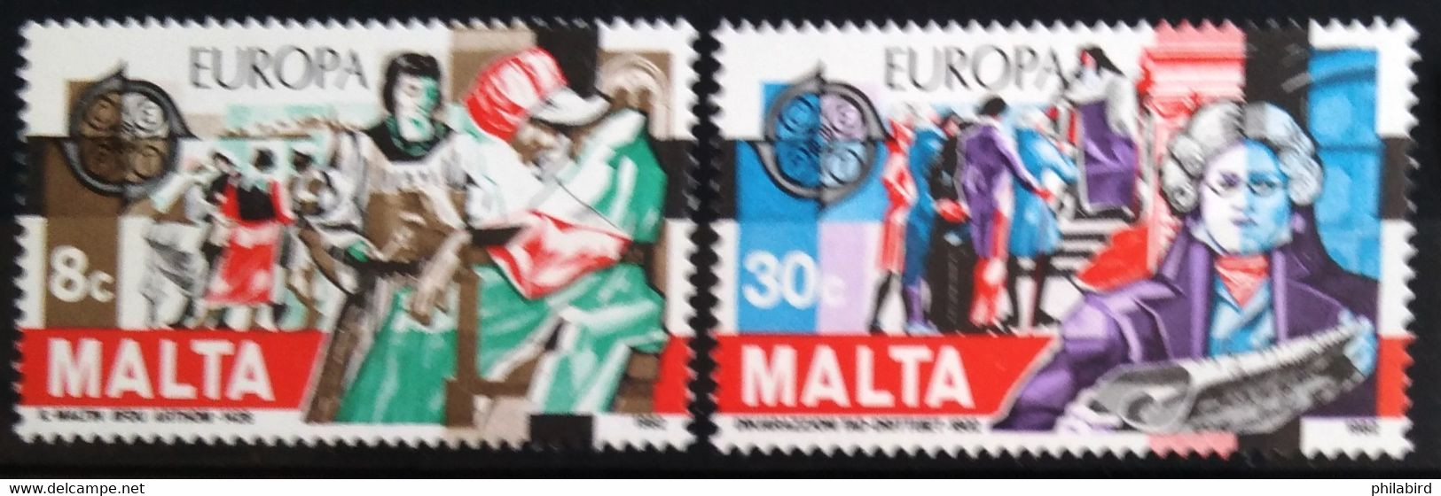 EUROPA 1982 - MALTE                   N° 649/650                       NEUF** - 1982