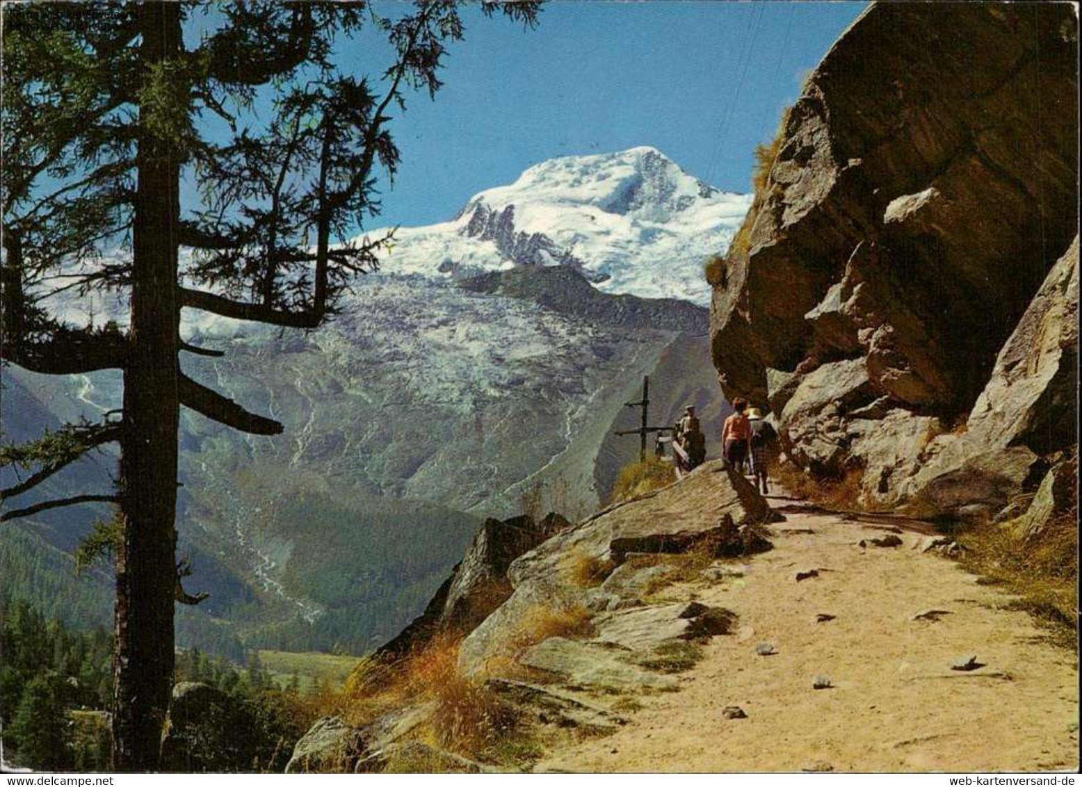 1105987  Der Kapellenweg Bei Saas Fee - Feegletscher, Alphubel - Saas Im Prättigau