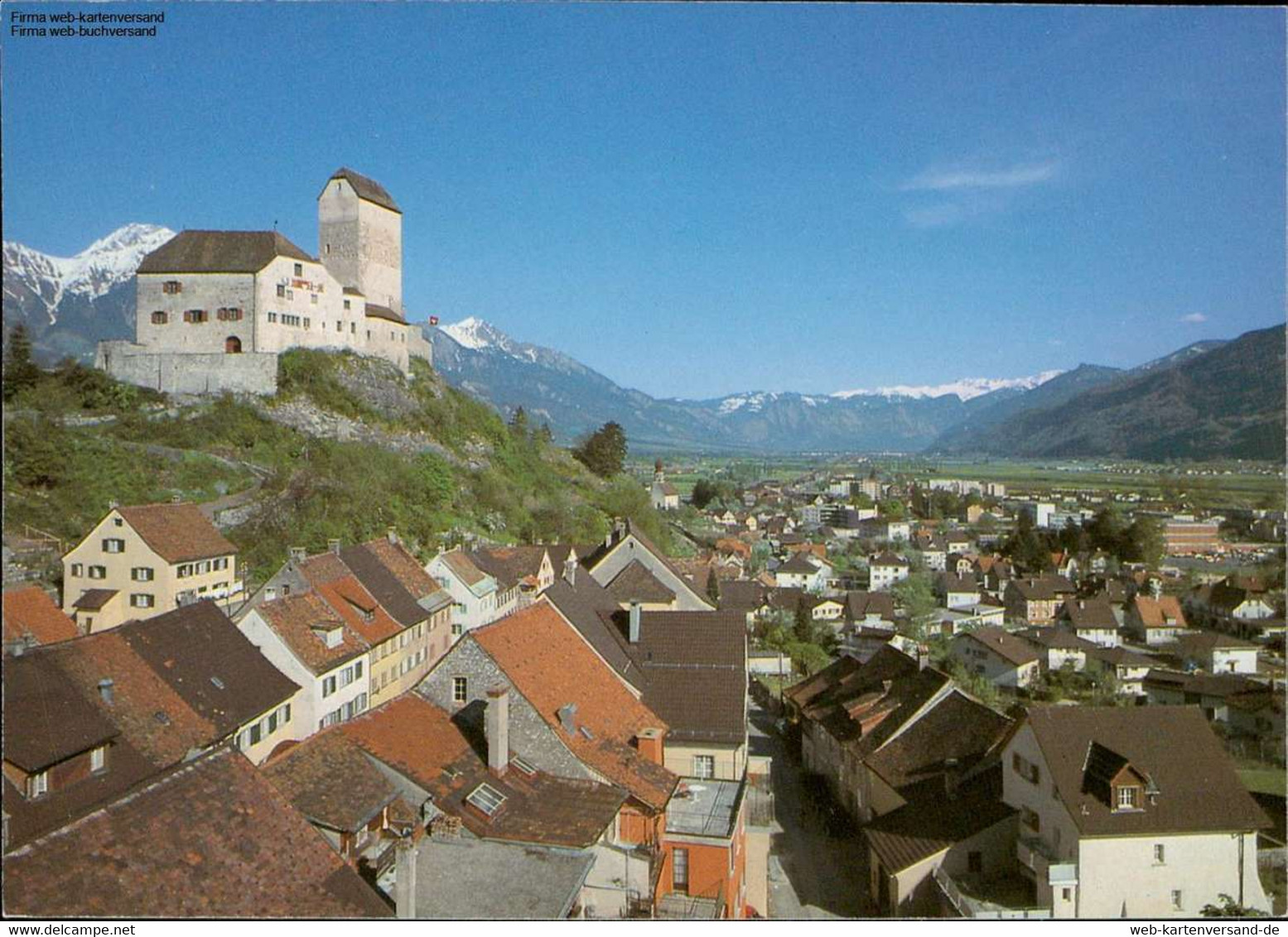 1106631  Schloss Sargans SG Mit Städtli - Sargans