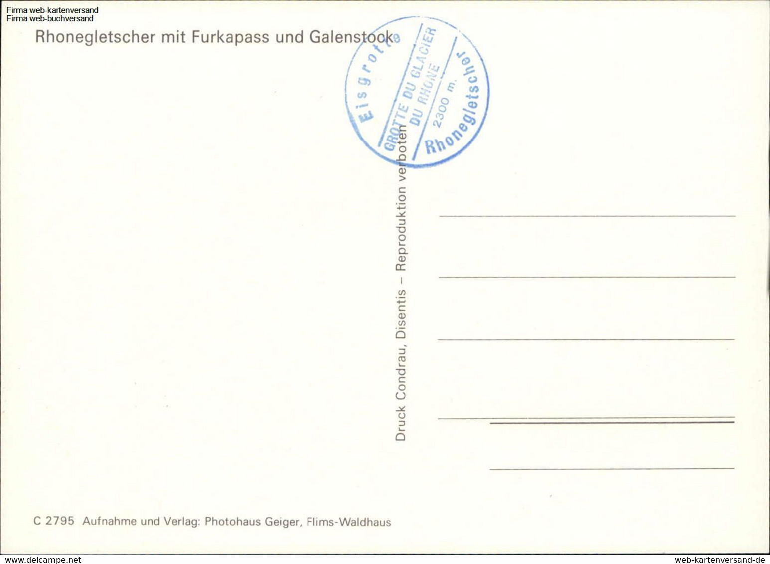 1106586  Rhonegletscher Mit Furkapass Und Galenstook - Lens