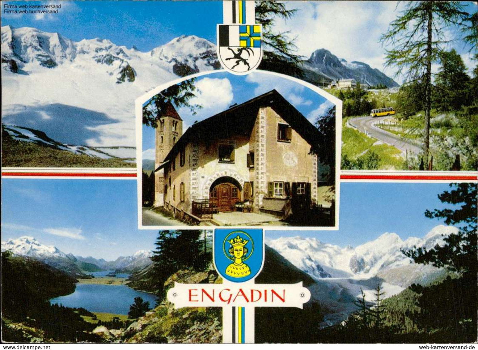1106700  Engadin, Piz Palü, Celerina, Maloja, Oberengadiner See Mehrbildkarte - Celerina/Schlarigna