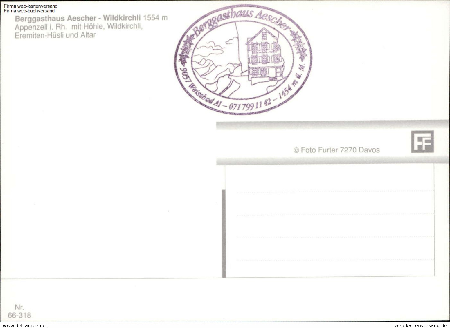 1106811  Aescher - Wildkirchli Mehrbildkarte - Aesch