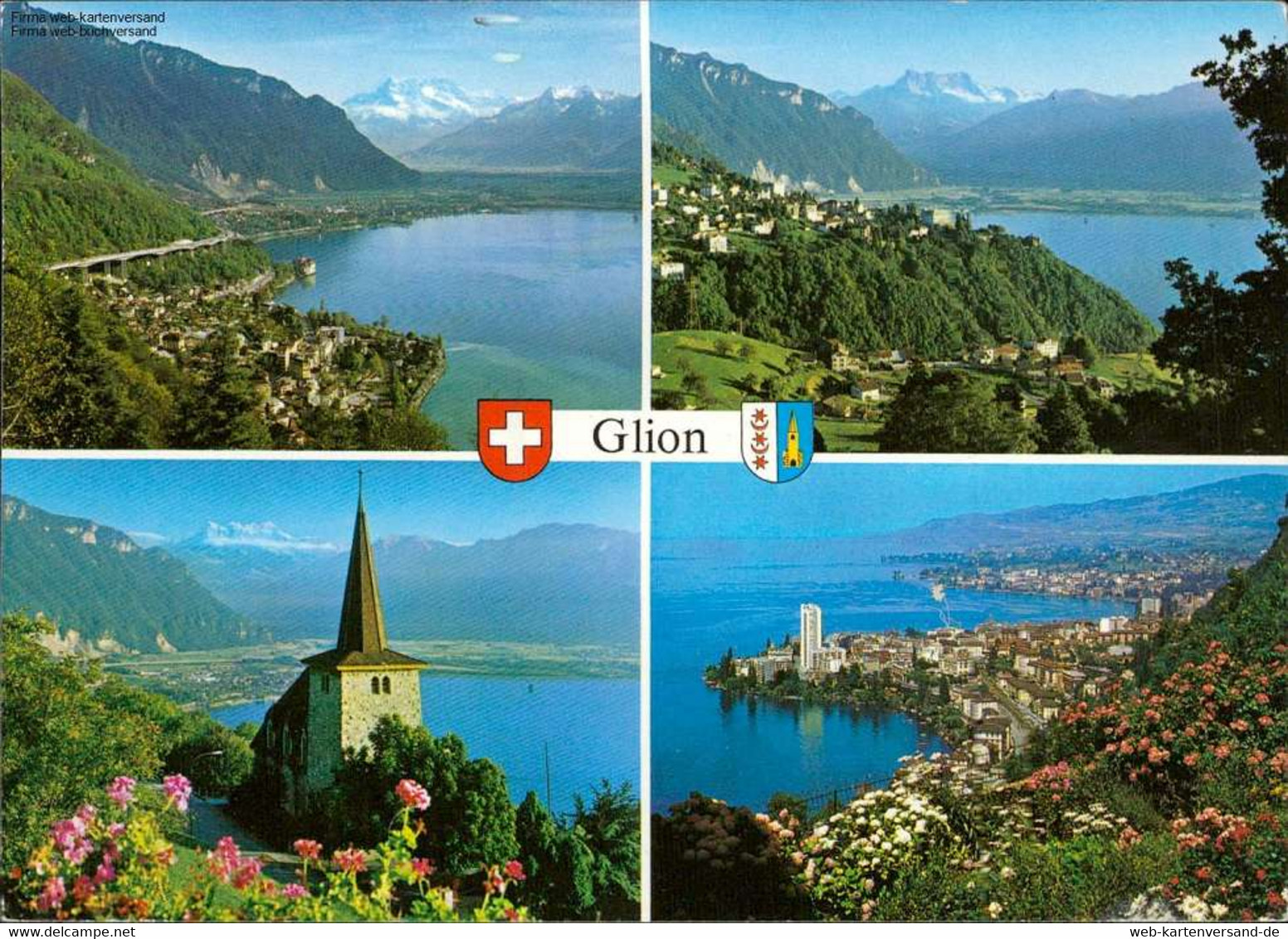 1107022  Glion S/Montreux Mehrbildkarte - Ilanz/Glion