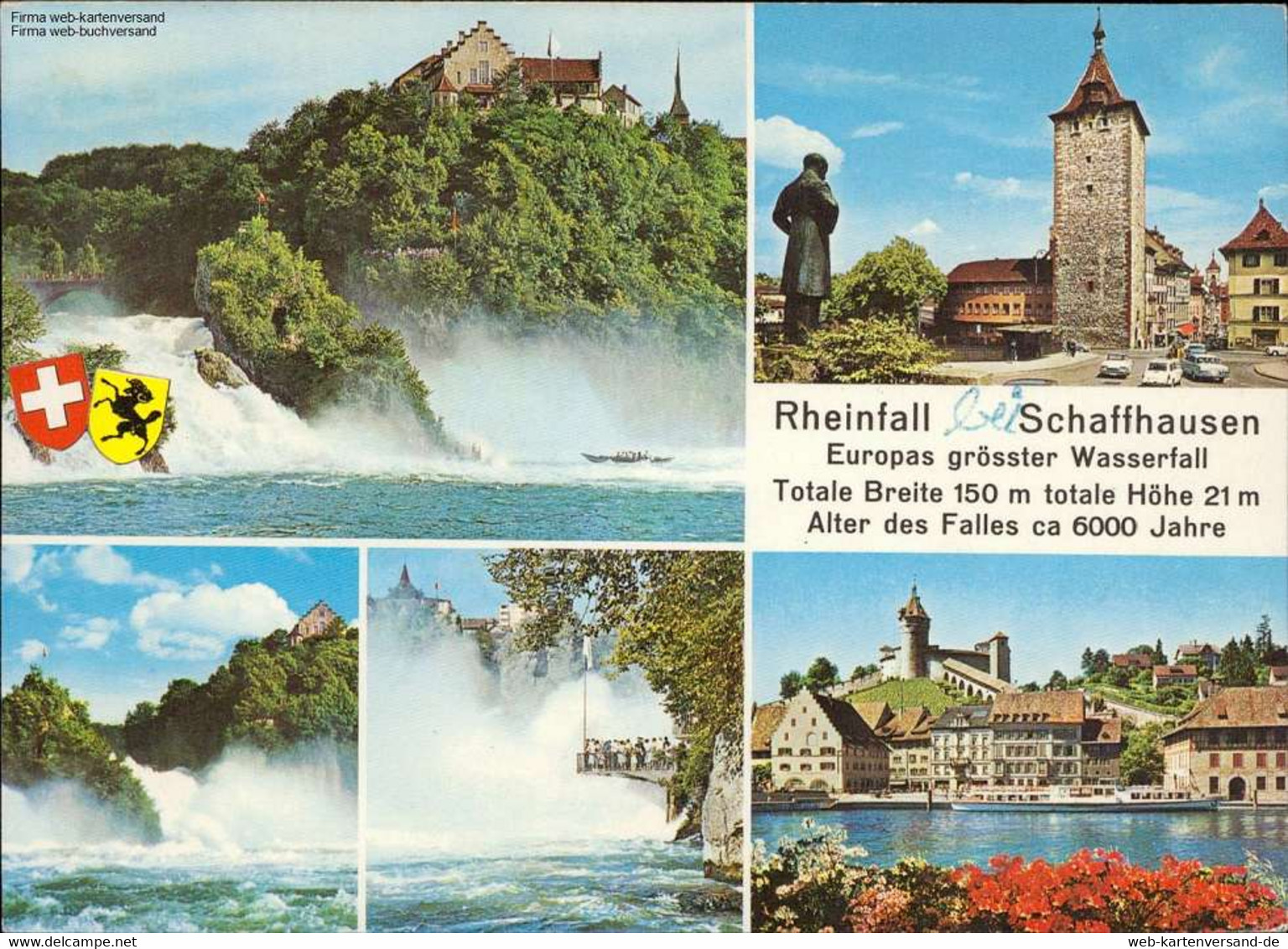 1107243  Rheinfall Schaffhausen, Europas Grösster Wasserfall Mehrbildkarte - Hausen Am Albis 