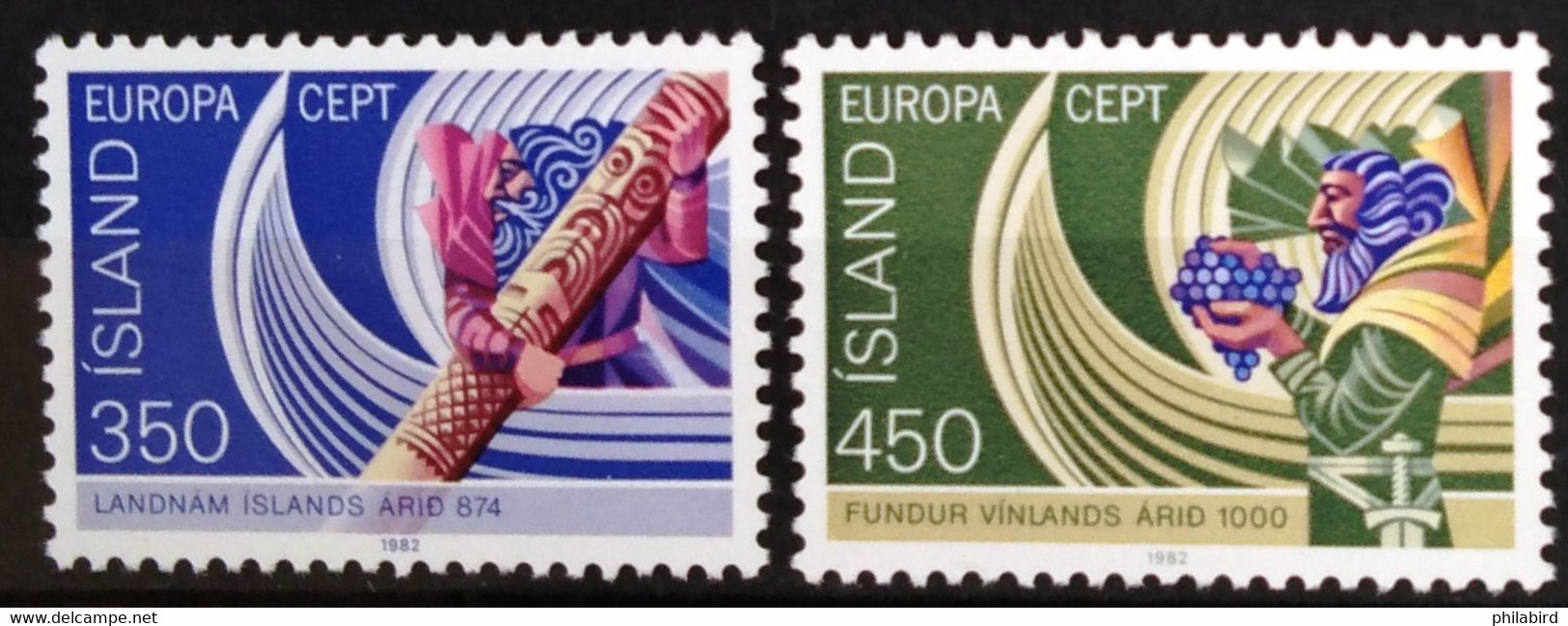 EUROPA 1982 - ISLANDE                N° 531/532                       NEUF* - 1982