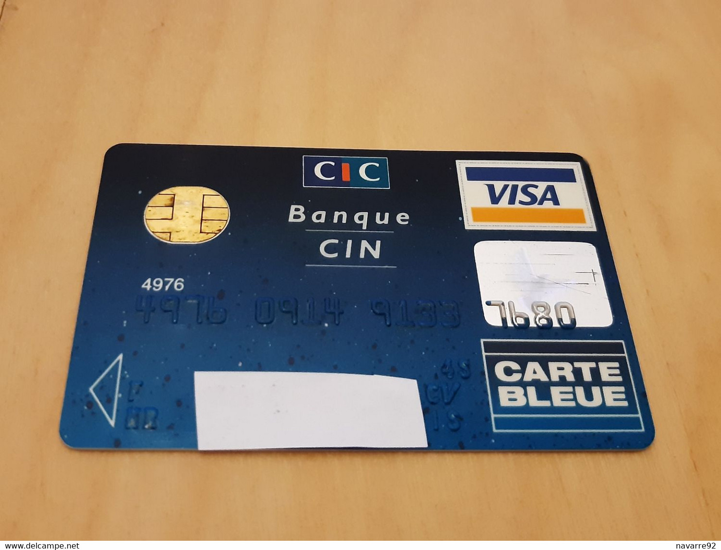 ANCIENNE CARTE A PUCE BANCAIRE CIC ANNEES 90 !!! - Cartes Bancaires Jetables