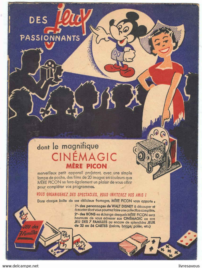 Protège-cahier Des Jeux Passionnants Dont Le Cinémagic Mère Picon Avec Mickey - Produits Laitiers