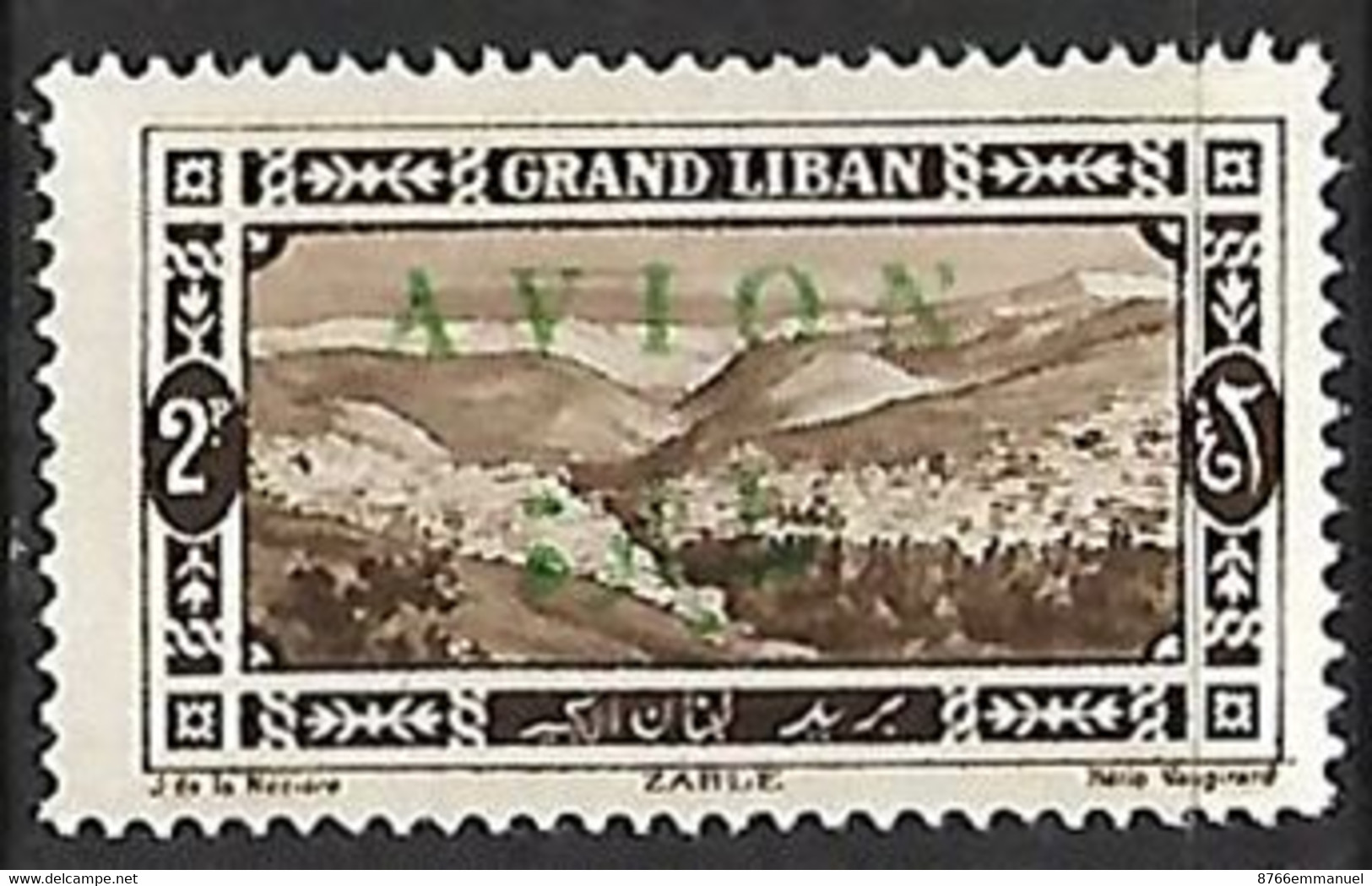 GRAND LIBAN AERIEN N°9 NSG - Luchtpost