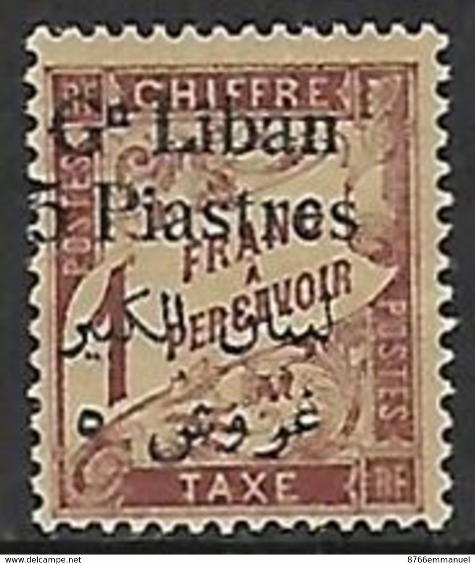 GRAND LIBAN TAXE N°10 N* - Postage Due