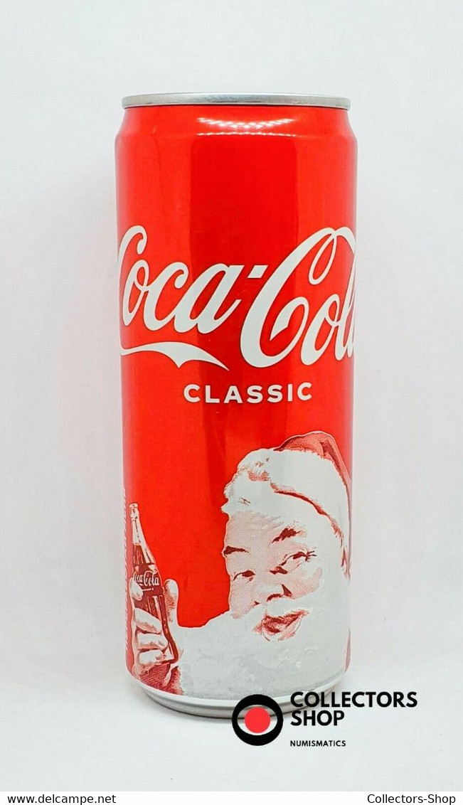 KAZAKHSTAN: 0.33 Cl Coca-Cola Can 2021 Merry Christmas Happy New Year 2022 - Cans