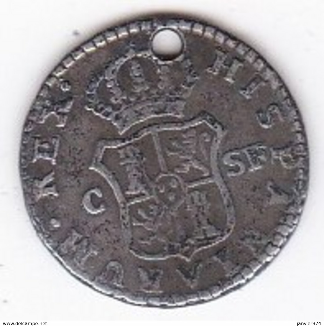 Espagne 1/2 Real 1812 SF Catalunya FERNANDO VII, En Argent, KM# 473.1 - Premières Frappes