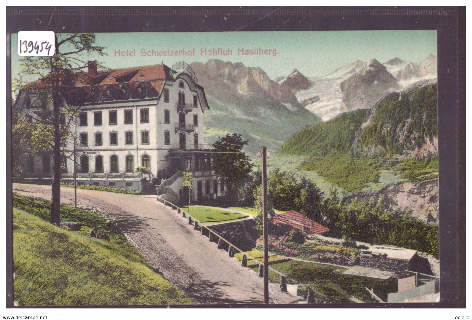 HOHFLUH HASLEBERG - HOTEL SCHWEIZERHOF - B ( FENTE 5mm EN BAS ) - Hasle Bei Burgdorf