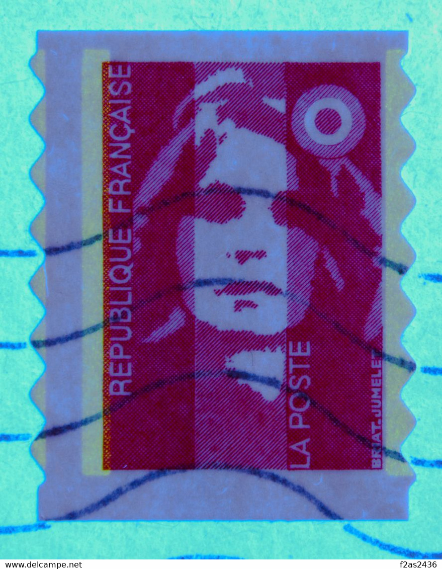 1994 - Marianne Du Bicentenaire N°2874 - Variété 3 Bandes Phosphore / Fragment - Used Stamps