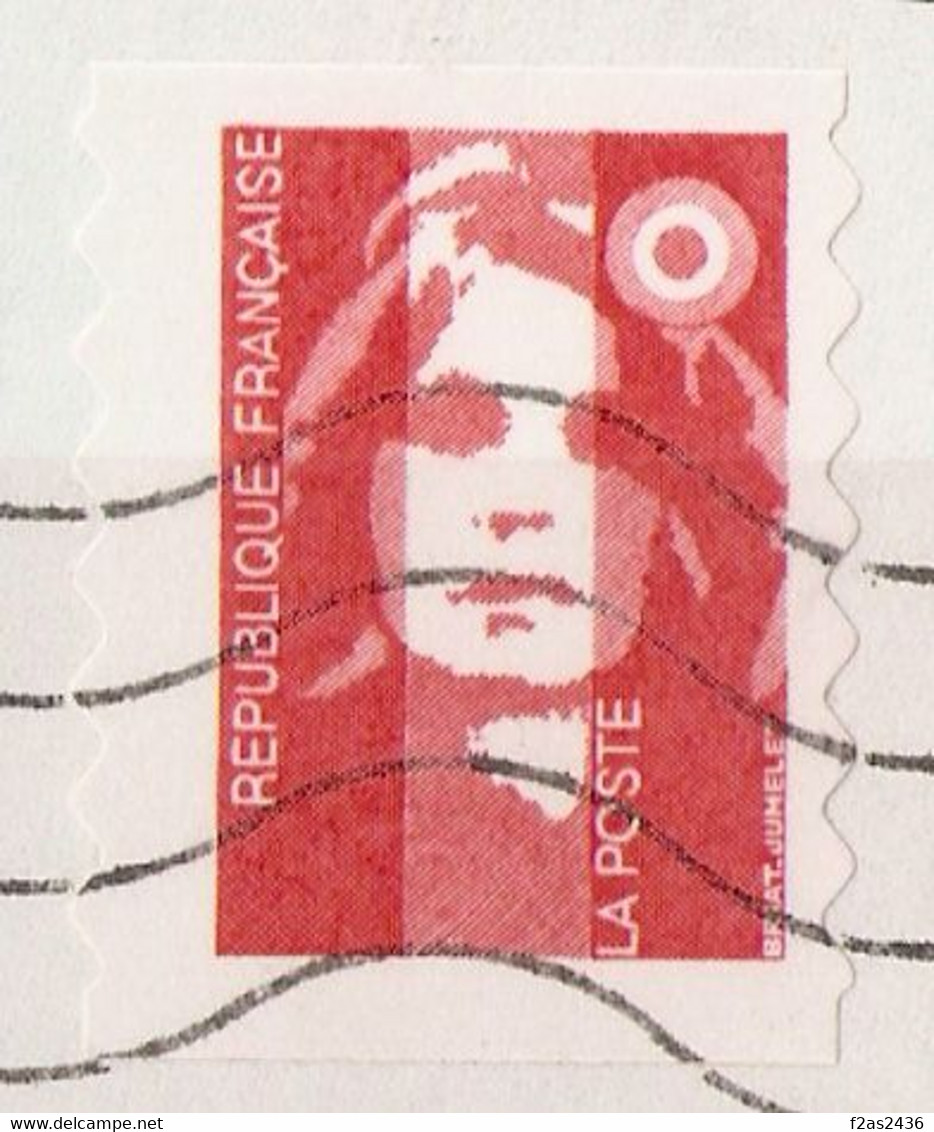 1994 - Marianne Du Bicentenaire N°2874 - Variété 3 Bandes Phosphore / Fragment - Used Stamps