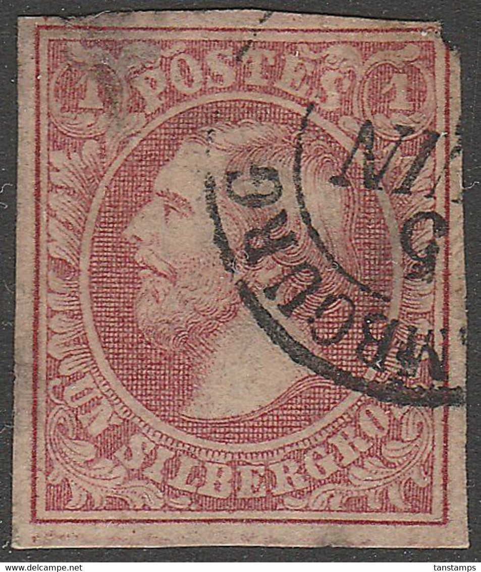 Luxembourg 1855 Wilhelm III. 1 Sgr Mi. 2 E - 1852 Guillaume III