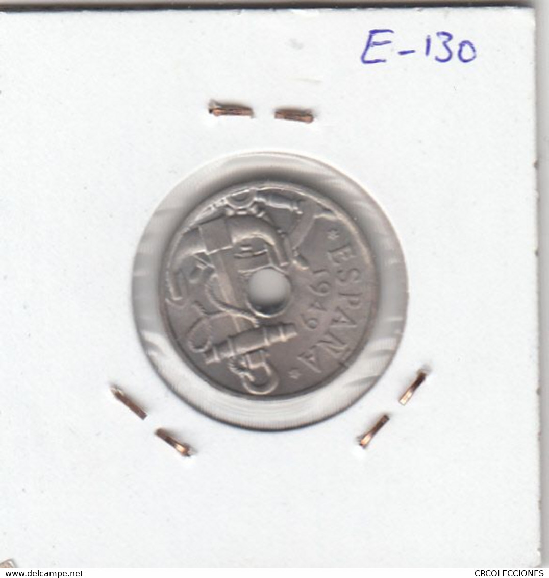 E0130 MONEDA ESPAÑA 50 CENTIMOS 1949 ESTRELLAS 19-51 SIN CIRCULAR 25 - Otros & Sin Clasificación