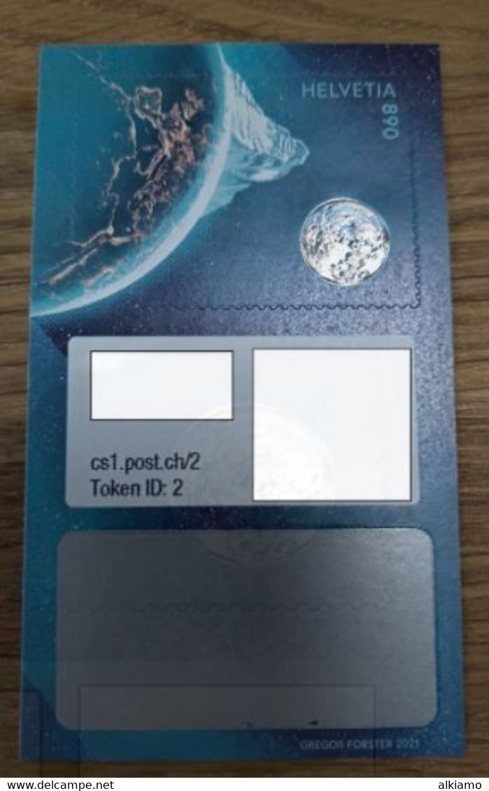 Switzerland 2021 Crypto Stamp Dent Blanche Swiss Token ID: 2 - Unused Stamps