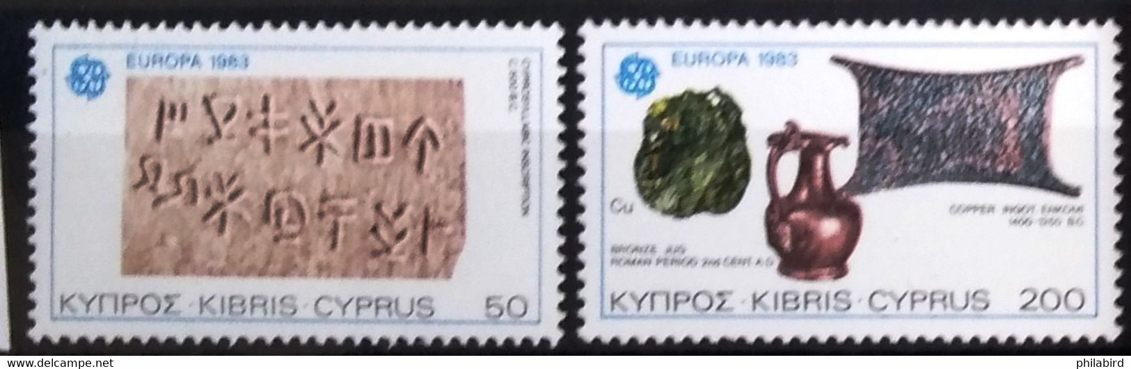 EUROPA 1983 - CHYPRE                  N° 577/578                       NEUF* - 1983