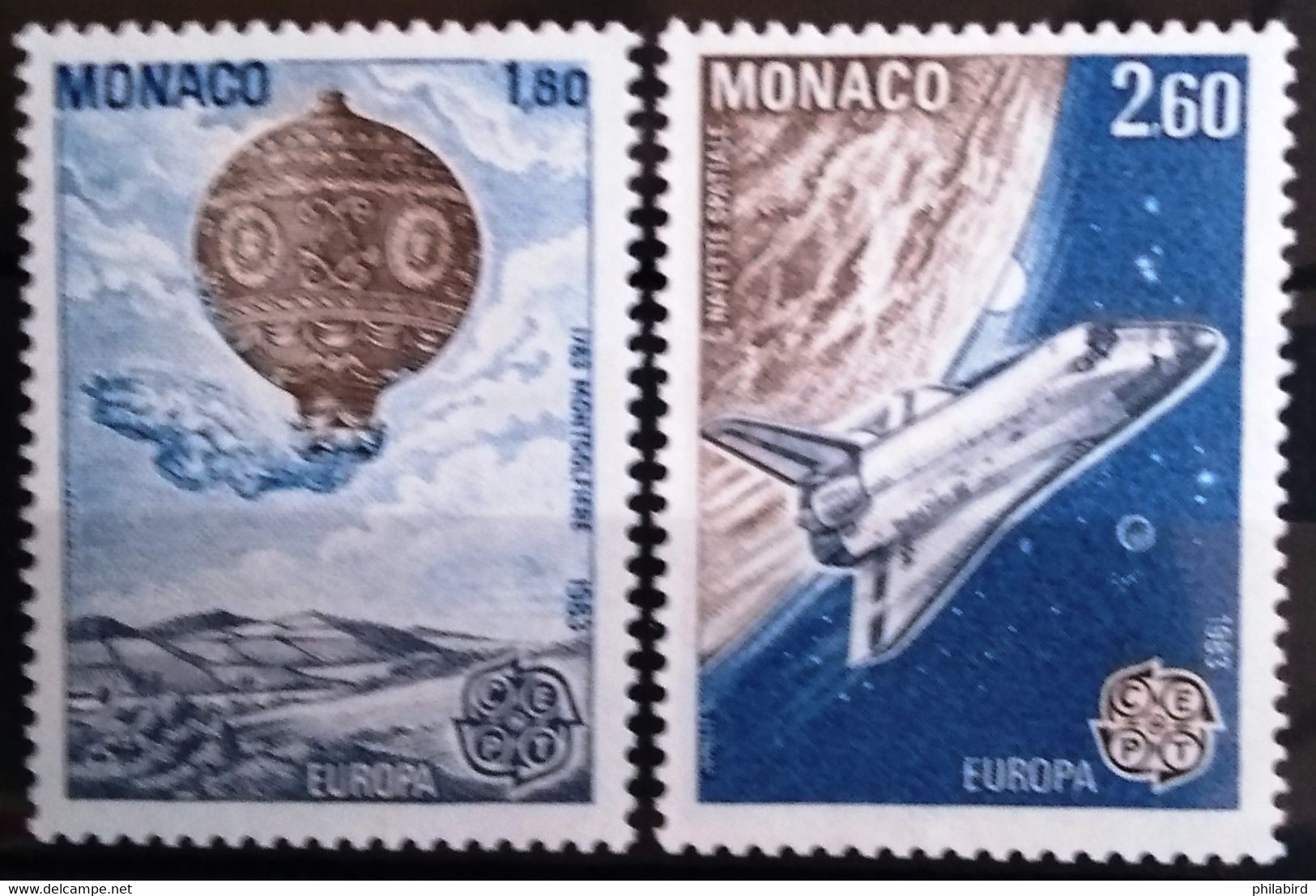 EUROPA 1983 - MONACO                 N° 1365/1366                       NEUF** - 1983