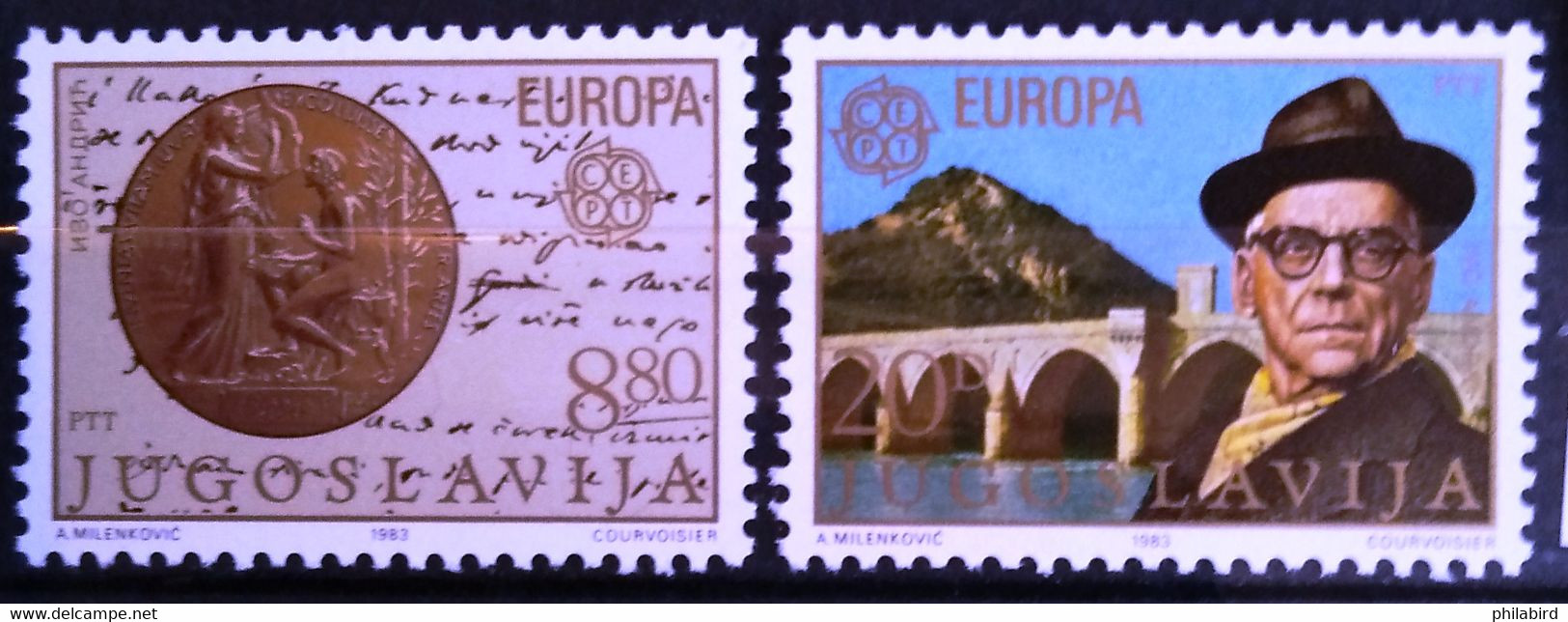 EUROPA 1983 - YOUGOSLAVIE                 N° 1867/1868                       NEUF* - 1983