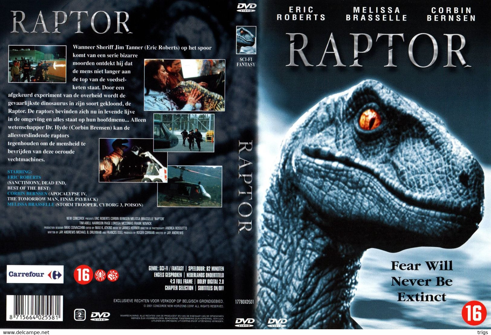 DVD - Raptor - Sciences-Fictions Et Fantaisie