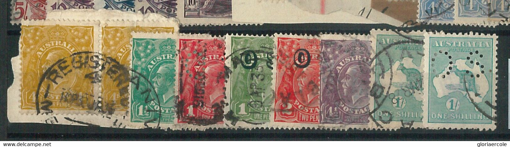 70267 -  AUSTRALIA - STAMP:  Small Lot Of USED Stamps Including REVENUES , O.S. - Strafport