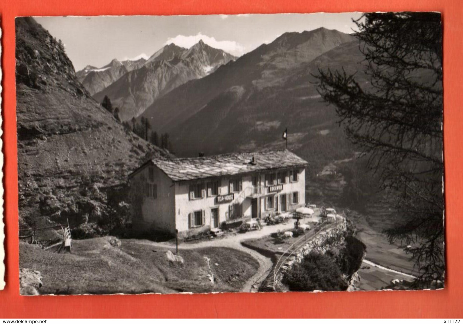 ZNH-31 Tea-House Pension U. Restaurant Edelweiss Ob Zermatt. Dom U. Täschhorn. GYger 5146 Nicht Gelaufen - Täsch