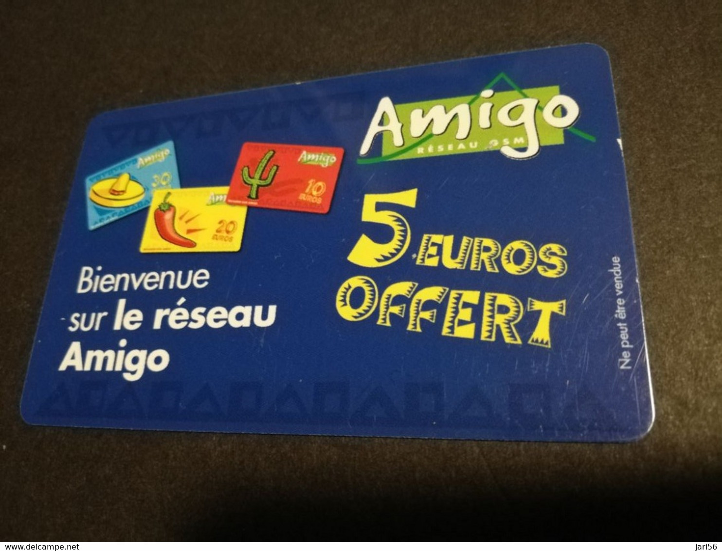 Caribbean Phonecard St Martin / GSM/  French Caribbean  5 EURO OFFERT / AMIGO No 28  ** 6853 ** - Antille (Francesi)
