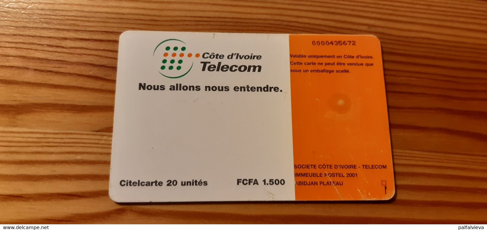 Phonecard Ivory Coast - Ivory Coast