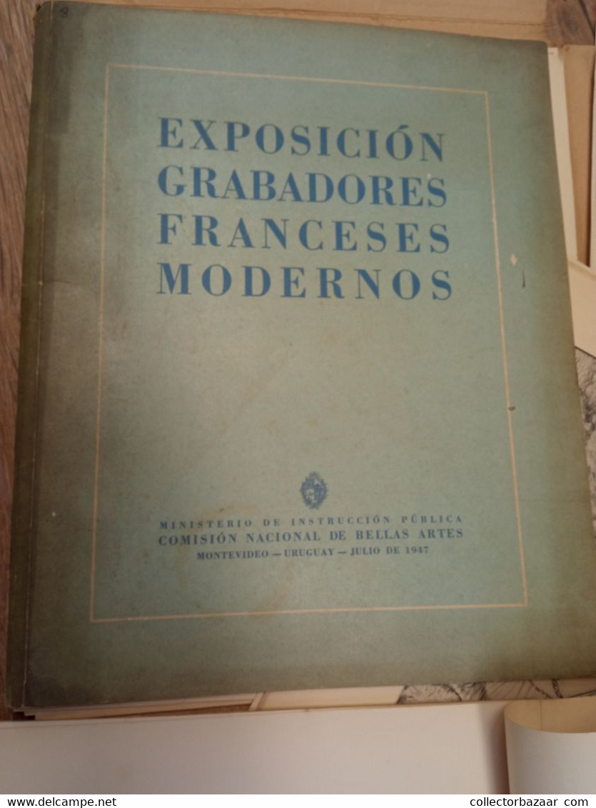 Exposition Des Graveurs Français Contemporains Montevideo Uruguay 1947 Texte Descriptif Et 53 Planches - Kunst, Vrije Tijd