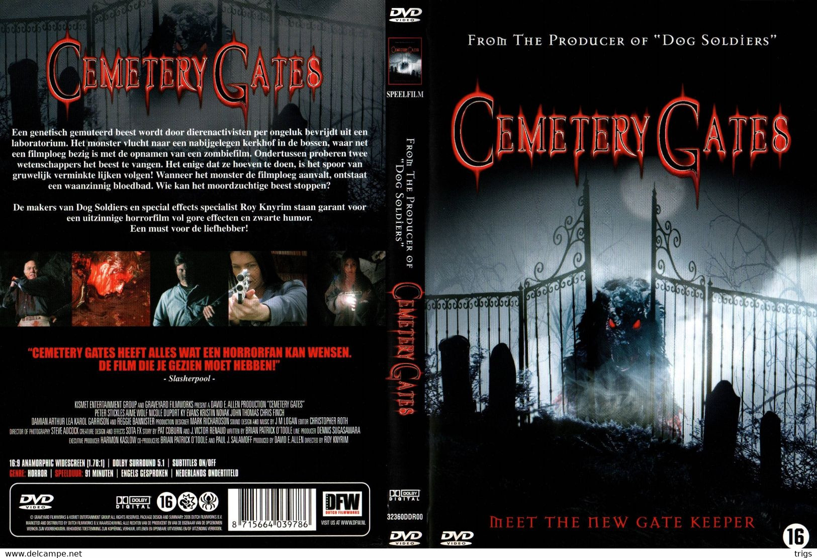DVD - Cemetery Gates - Horreur