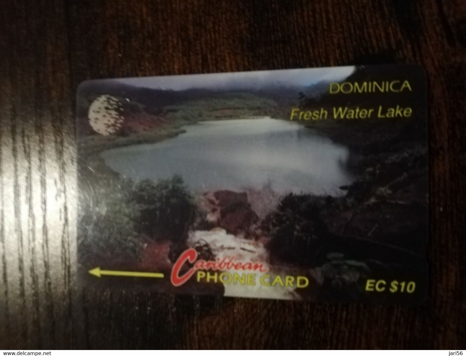 DOMINICA / $10,- GPT CARD  6CDMB  FRESCH WATER  LAKE       Fine Used Card  ** 6862 ** - Dominica