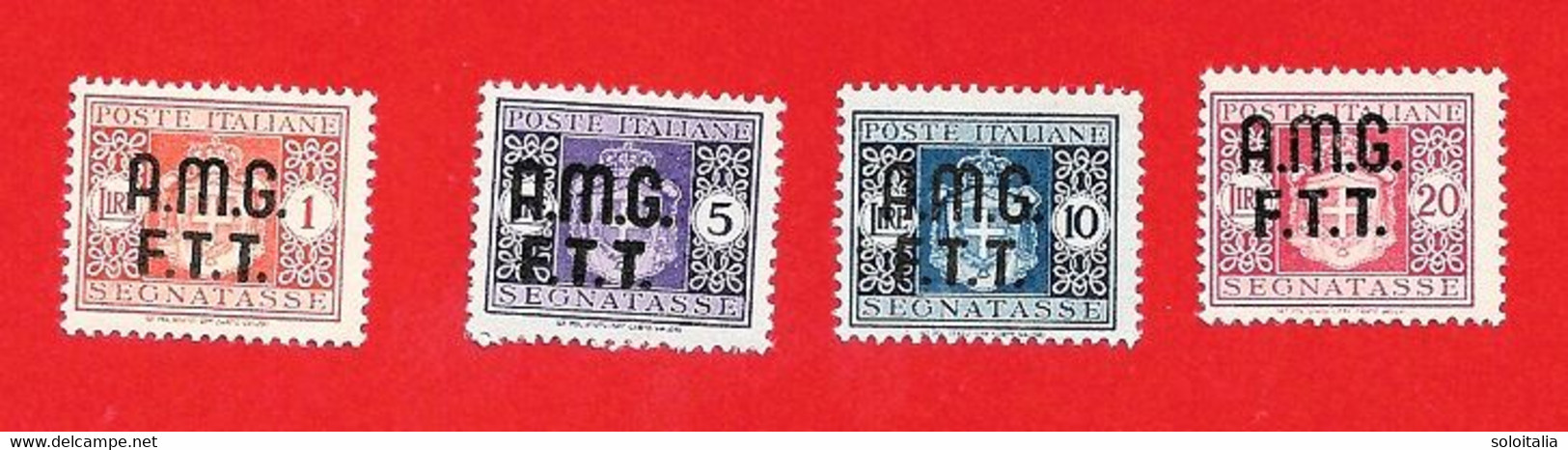 1947 (1-4) Segnatasse Del 1945 Sovrastampati - Nuovo MNH - Taxe