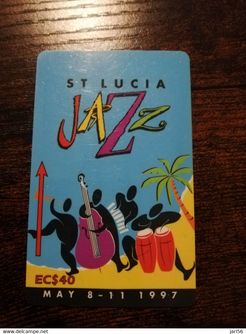 ST LUCIA    $ 40   CABLE & WIRELESS  STL-147F  147CSLF  JAZZ FESTIVAL 1997       Fine Used Card ** 6875** - Sainte Lucie