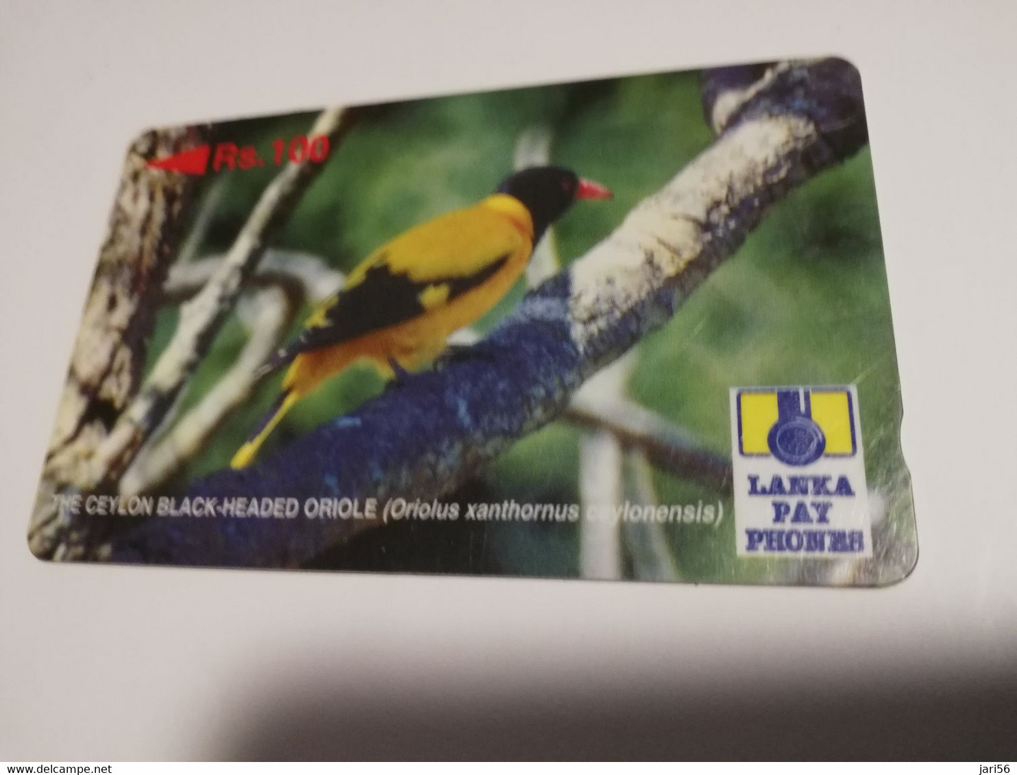 SRI LANKA RS 100 LANKA   BIRD   25SRLA   GPT  Magnetic CARD    **6879 ** - Sri Lanka (Ceylon)