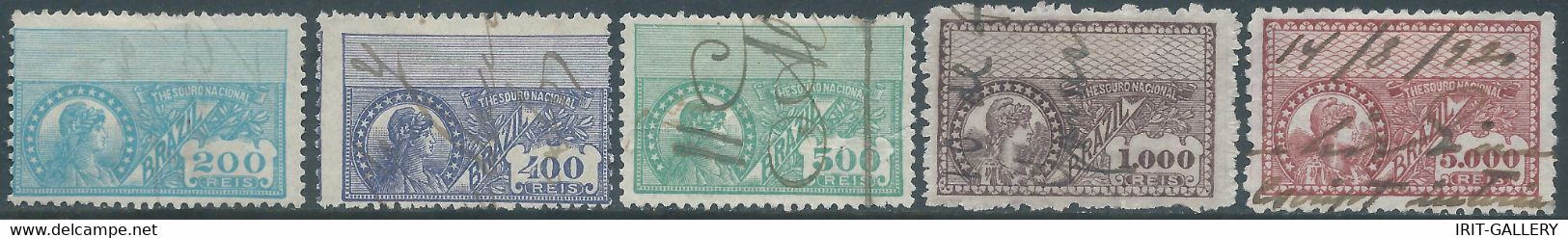 Brasil - Brasile - Brazil,1920 Revenue Stamp Tax Fiscal,National Treasure,Used - Dienstmarken